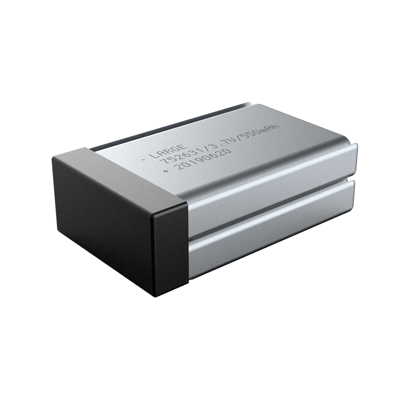 7.4V 550mAh 752631 手持測試儀聚合物鋰電池，鈷酸鋰材料